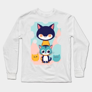 Cute cats Long Sleeve T-Shirt